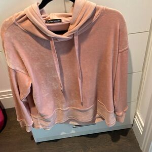 NWOT Harlow and Graham velour womens top with hood